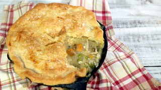 Turkey Pot Pie for Two